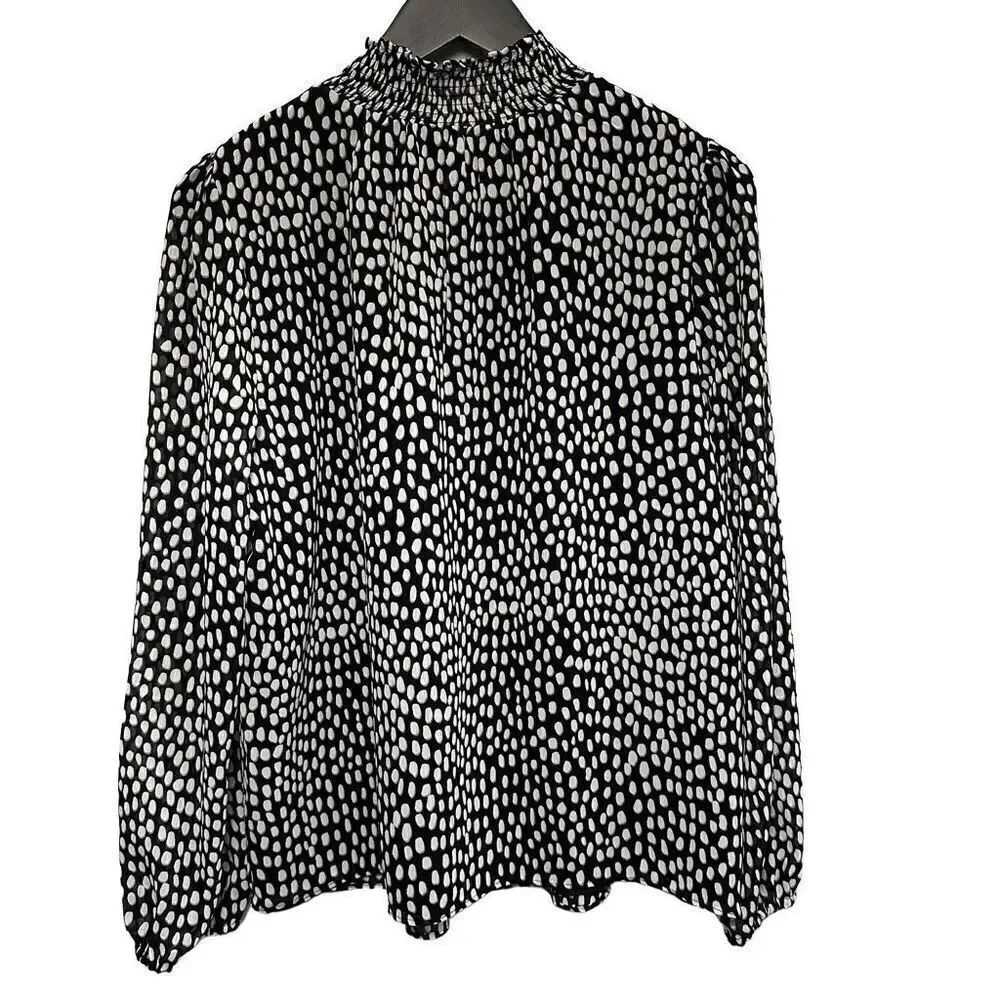 J Crew ruffled blouse size small